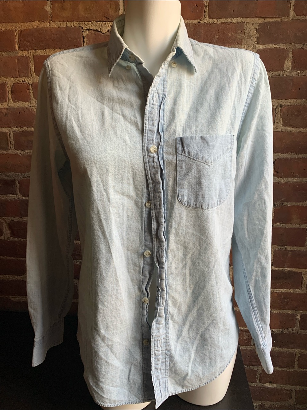 J. Crew Light Blue Casual Button-Down Shirt XS